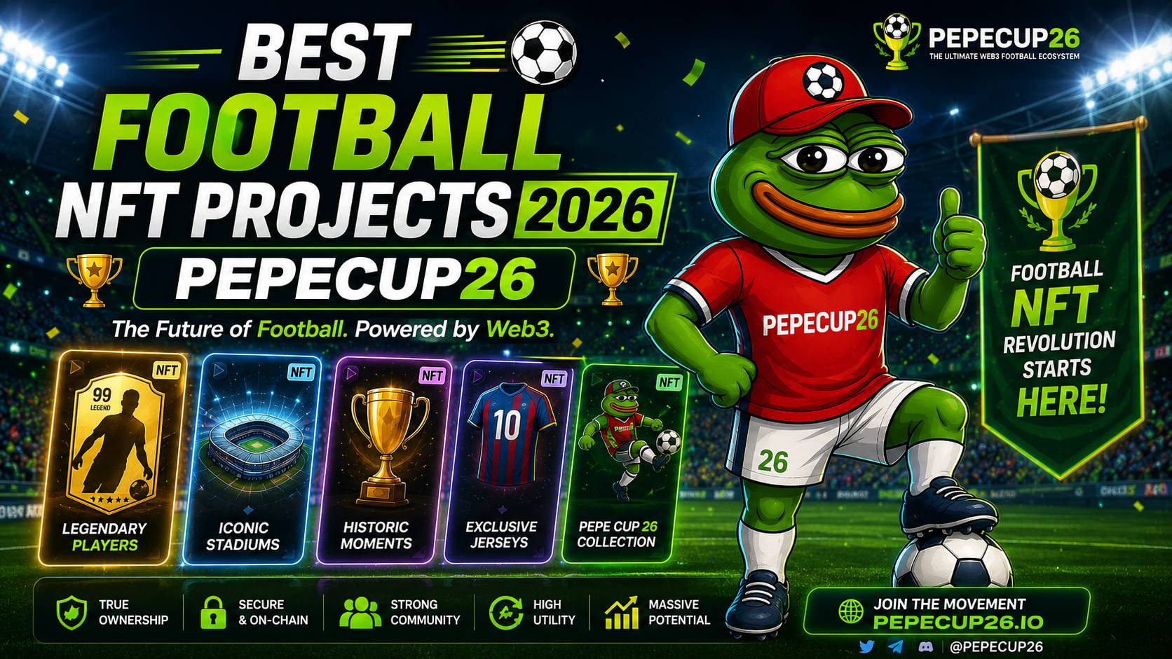 Best Football NFT Projects 2026: PepeCup26